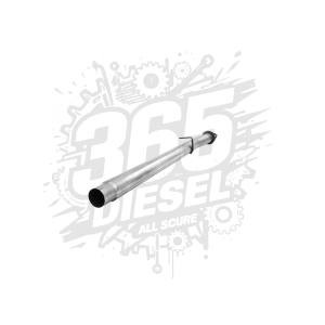 P1 Race Parts 4" DPF & Cat Delete Race Pipe - Aluminized Ford 2017-2019