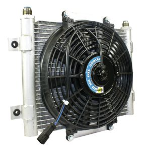 Xtrude Transmission Cooler with Fan -10 JIC Male Connection BD Diesel
